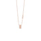Belle Époque Reel Pink Gold and Diamonds Necklace, 5.7mm